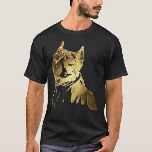 Camiseta Pitbull Golden Dog Face Pit Bull