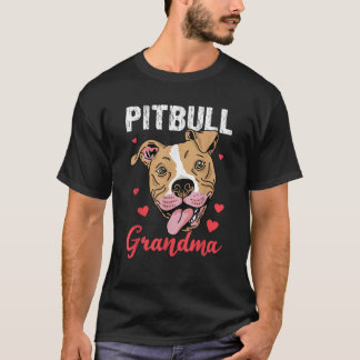 Camiseta Pitbull Grandma Pawma Dog Grandparents Dog Lover  