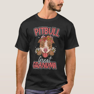 Camiseta Pitbull Grandma Pittie Grandparents  Dog Mom Women