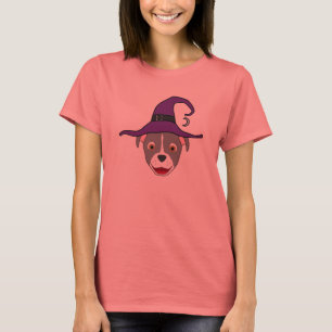Camiseta Pitbull gris con Gorra negro y bruja