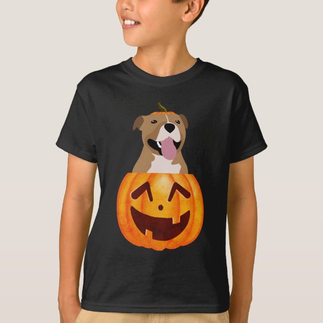 Camiseta Pitbull Halloween (Anverso)