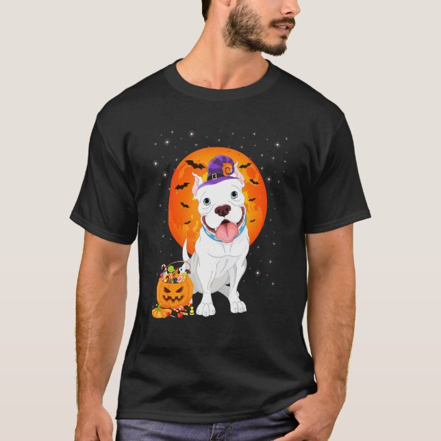 Camiseta Pitbull Halloween Disstume Calabaza Pitbull (Anverso)