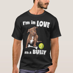 Camiseta Pitbull-Im Enamorado De Una Cachorrona Aburrida