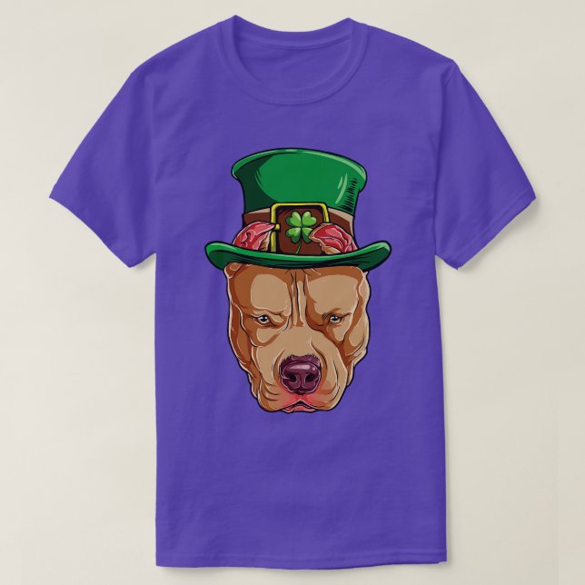 Camiseta Pitbull Leprechaun St Patricks Day Irish For Dog L (Diseño del anverso)