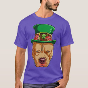 Camiseta Pitbull Leprechaun St Patricks Day Irish For Dog L