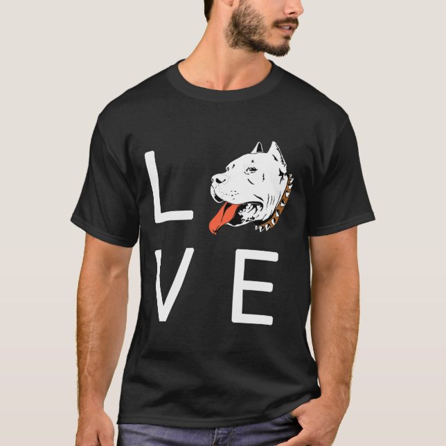 Camiseta Pitbull Love Bully To Max Rescue (Anverso)