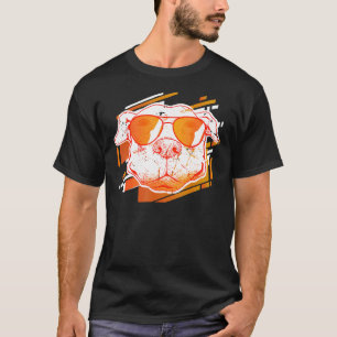 Camiseta Pitbull Love Graffiti Gafas de sol lindo perro de 