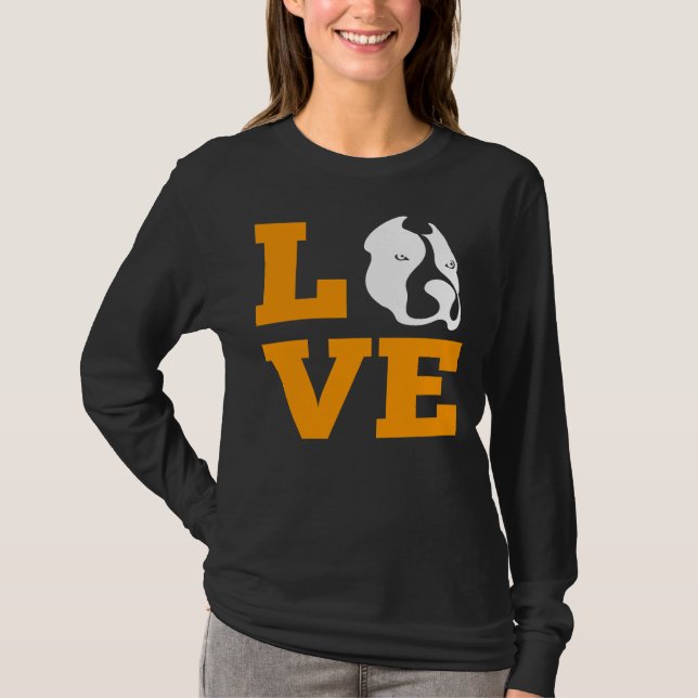 Camiseta Pitbull Love Pitbull Dog Lover (Anverso)