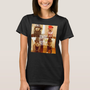 Camiseta Pitbull Love Straight Outta Rescue Funny Pit Bull