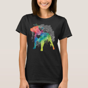 Camiseta Pitbull Love Watercolor Zen Pit Bull