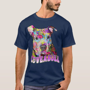 Camiseta Pitbull Lover ama a un toro aburrido amante de los