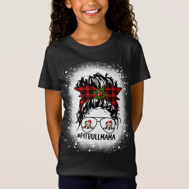 Camiseta Pitbull Mama Buffalo sacudió a Navidades de Messy  (Anverso)