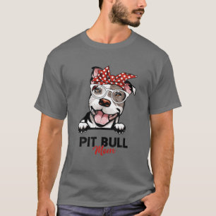 Camiseta Pitbull Mamá Perro Cute Perro Mamá Perro Ama Regal