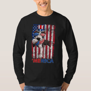 Camiseta Pitbull Merica Vintage La Bandera Estadounidense G