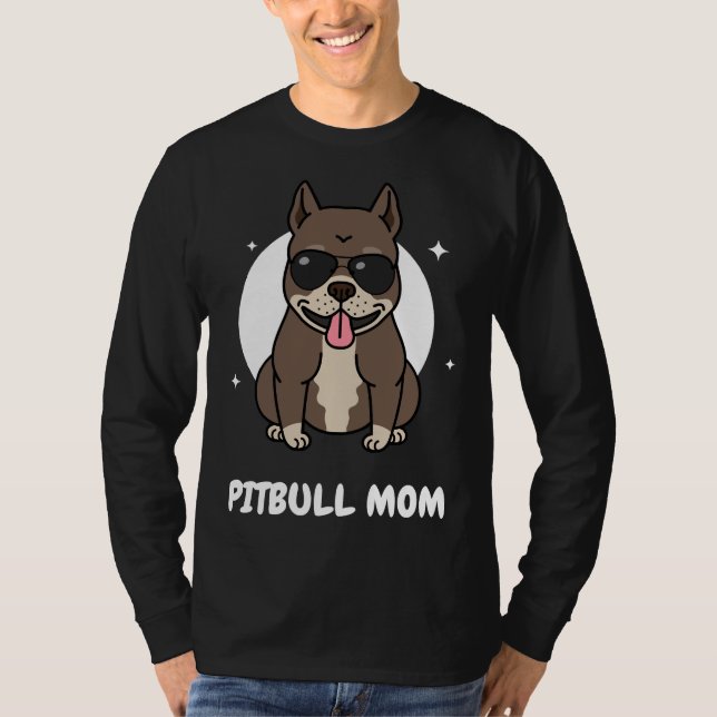 Camiseta Pitbull Mom Classic 344 (Anverso)