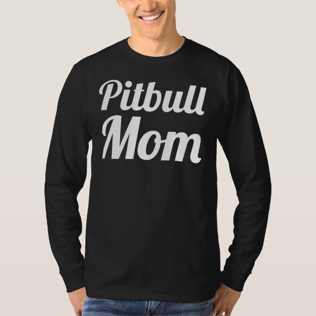 Camiseta Pitbull Mom Classic 345 (Anverso)