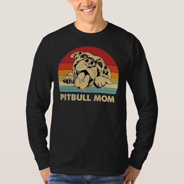 Camiseta Pitbull Mom Con Cute Pitty Face (Anverso)