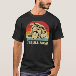Camiseta Pitbull Mom Con Cute Pitty Face