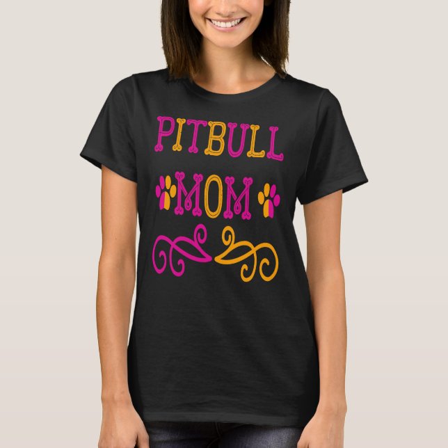 Camiseta Pitbull Mom Essential 87 (Anverso)