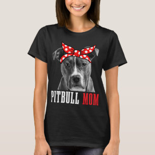 Camiseta Pitbull Mom Funny Cute Vintage Pitbull Perro Mom