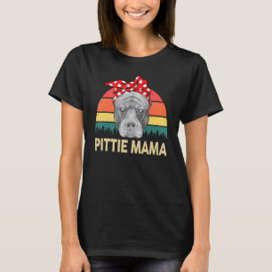 Camiseta Pitbull Mom Pittie Mama American Pitbull Terrier P