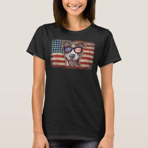 Camiseta Pitbull Patriótico Dog Pit Bull Patriot American F