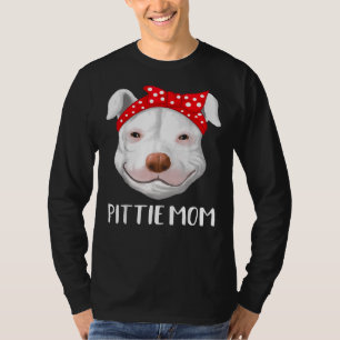 Camiseta Pitbull Perro Amantes del Día de la Madre de mamá 