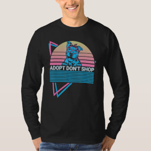 Camiseta Pitbull Pit Bull Retro Adopte No Compre