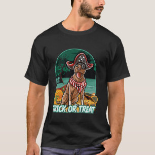 Camiseta Pitbull Pittie Feliz disfraz de Halloween Pirata l