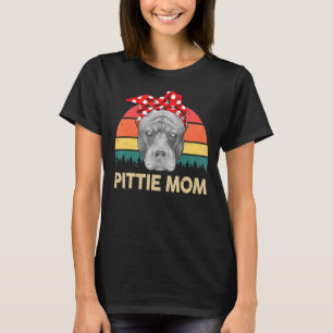 Camiseta Pitbull Pittie Mamá Vintage American Pitbull Terri