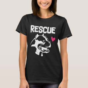 Camiseta Pitbull Rescue Pit Bull Adopta Dont Shop