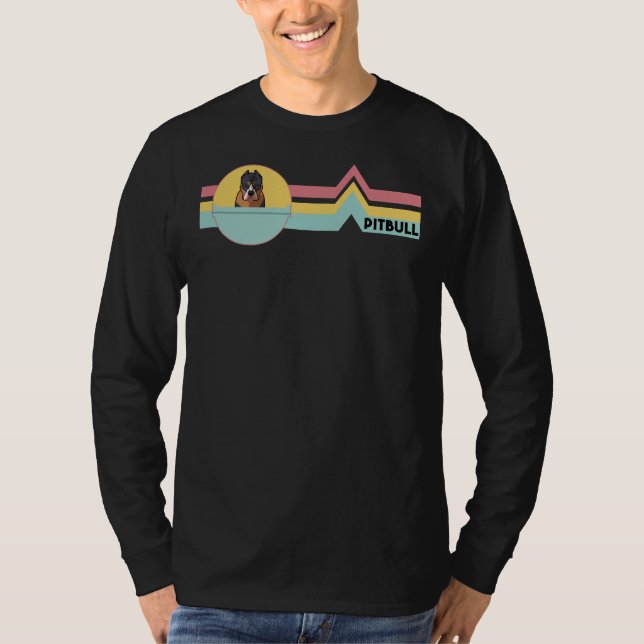 Camiseta Pitbull Retro War Dog Mom (Anverso)