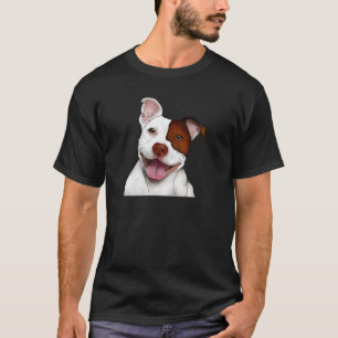 Camiseta Pitbull sonriente feliz