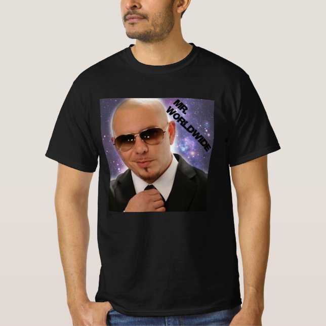 Camiseta pitbull Sr. Worldwide (Anverso)