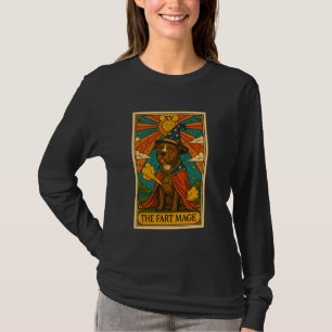 Camiseta Pitbull Tarot Card The Fart Mage Hilarious Pit Bul