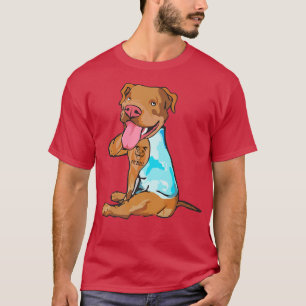 Camiseta Pitbull Tattoo, Perro Es Amor Sonrisa Pitbull, Pit