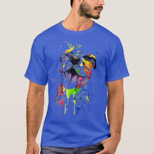 Camiseta Pitbull Terrier Dog Lover Papá Mamá Chica Funny