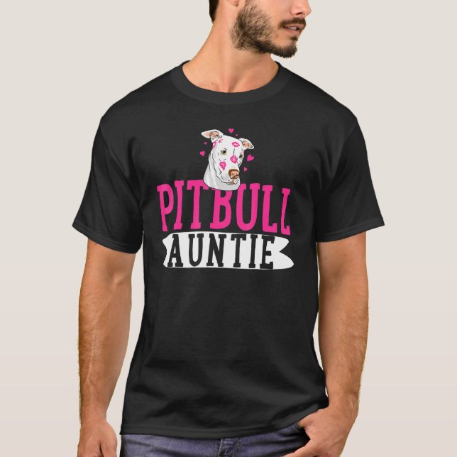 Camiseta Pitbull Tía Pit Bull Terrier Dueño De Perro Pibble (Anverso)
