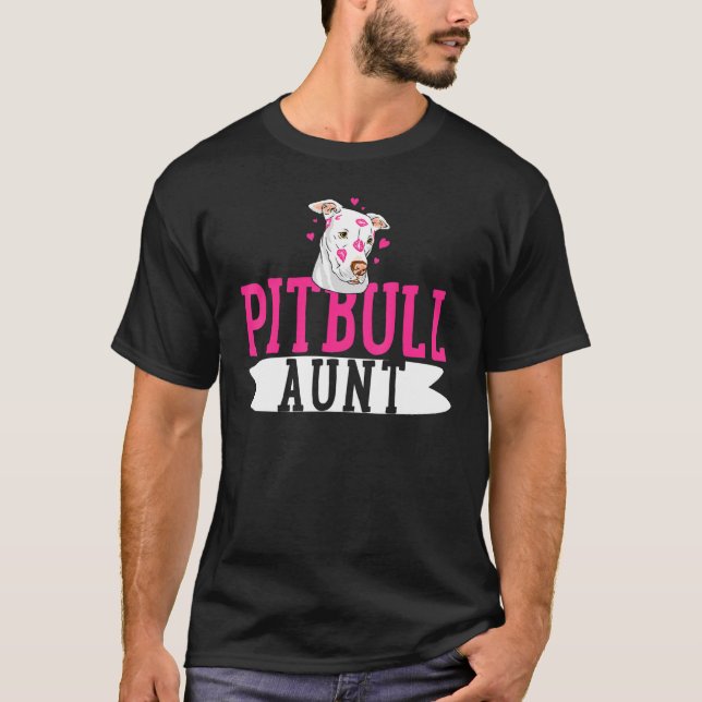 Camiseta Pitbull Tía Pit Bull Terrier Perro Pibble Dueño (Anverso)