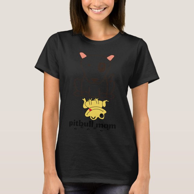 Camiseta Pitbulls Mom (Anverso)
