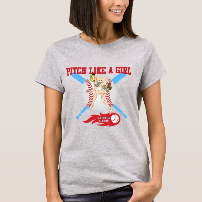 Camiseta Pitch Como Un Chica (Anverso)