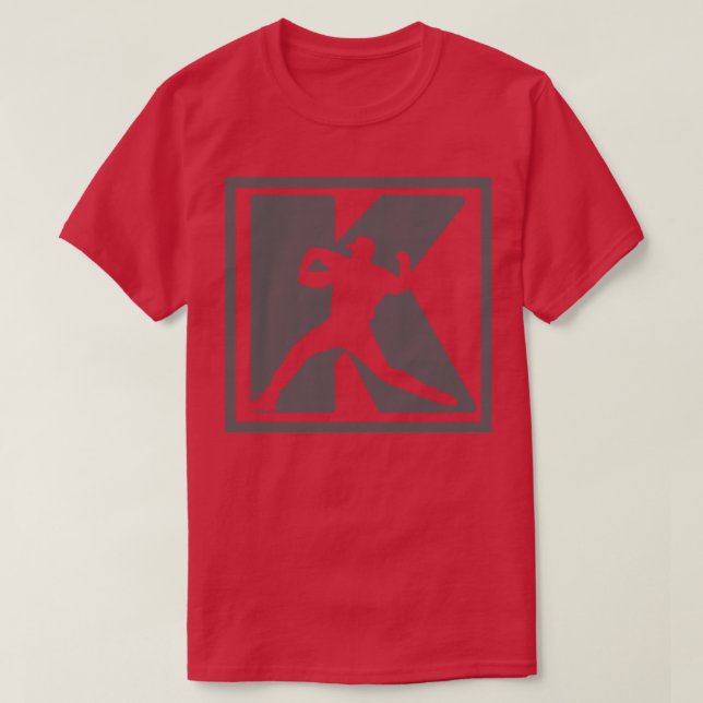 Camiseta Pitcher de béisbol Pitching K Strikeout Fun de béi (Diseño del anverso)