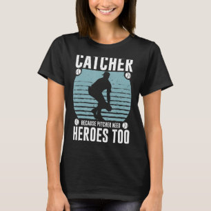 Camiseta Pitcher necesita héroes para el béisbol M