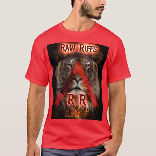 Camiseta PitDriver Raw Riffs Live (Anverso)