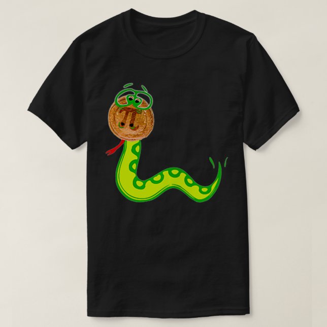 Camiseta PITHON Pi Day Python Pie Matemática Animal salvaje (Diseño del anverso)