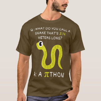 Camiseta Pithon Pithon PiFunny Math Teacher Día 2