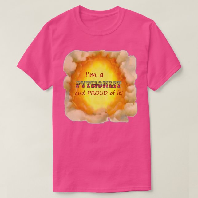 Camiseta Pithonista y ORGULLOSO (Diseño del anverso)
