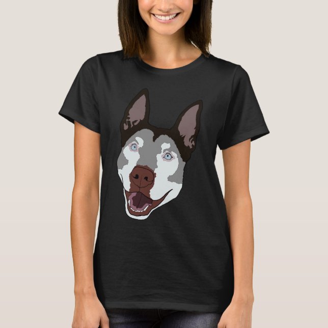 Camiseta Pitsky Pitbull Husky Mix (Anverso)