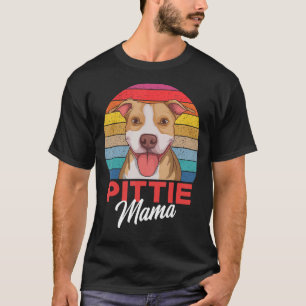 Camiseta Pittie Mama Pitbull Dog Mom