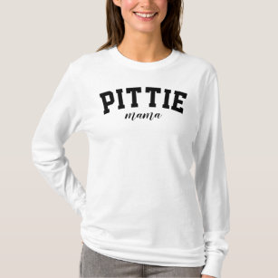 Camiseta Pittie Mama Pitbull Dog University Funny College